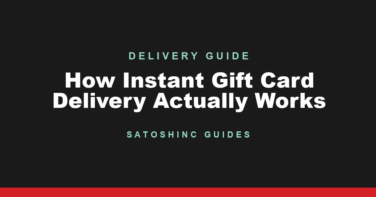 How Instant Gift Card Delivery Actually Works