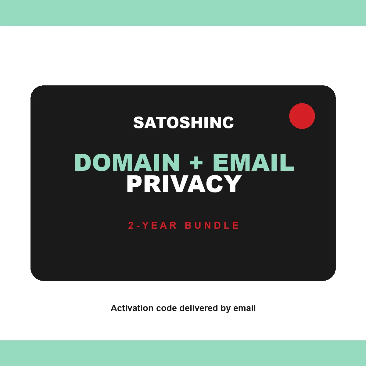 Satoshinc Domain and Email Privacy Bundle digital product card